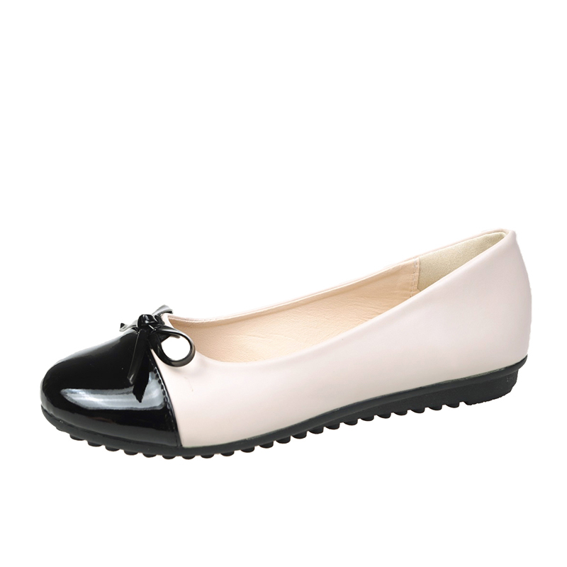 Shoes For Women Flats - 2026 ใหม่แฟชั่นรองเท้าบัลเลริน่าผู้หญิงรองเท้าส้นเตี้ยแบบสบายไม่ลื่นรองเท้าหนังรองเท้าส้นเตี้ยโบว์โบว์ สง่างามรองเท้าผู้หญิง 35-43
