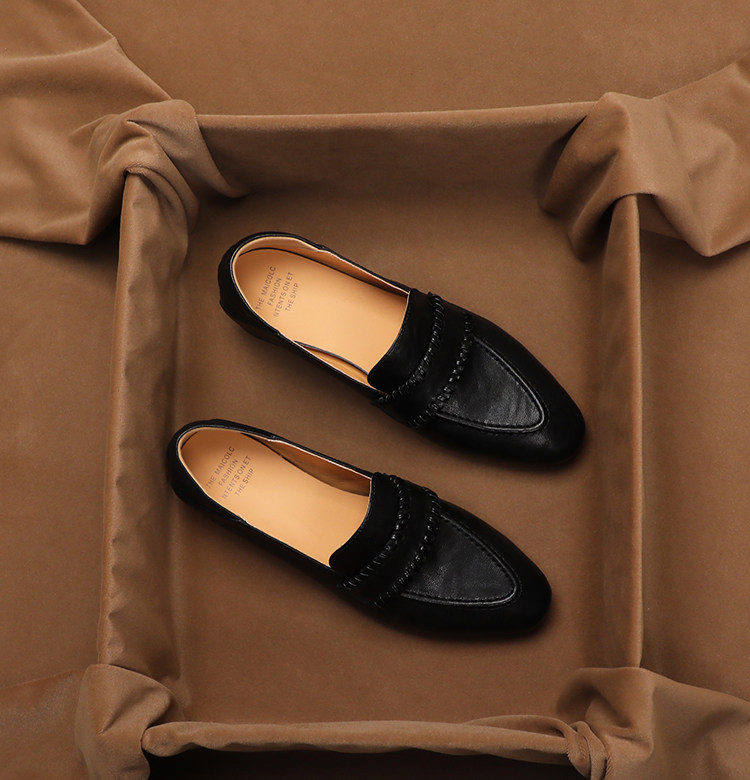 รองเท้าโลฟเฟอร์หนังแกะนุ่มสไตล - Women'S Shoes Peep Toe บทวิจารณ์และราคา