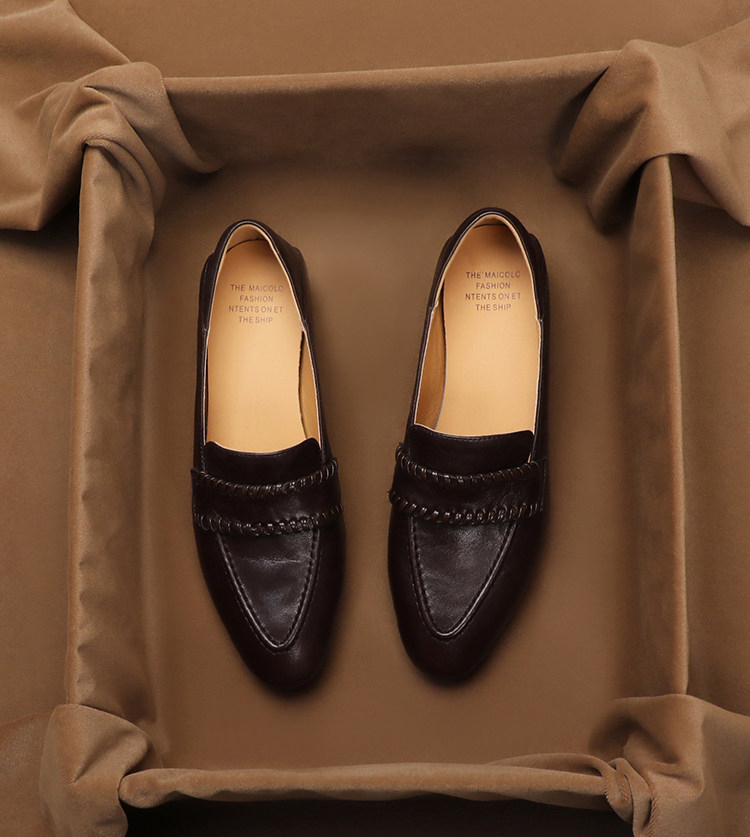รองเท้าโลฟเฟอร์หนังแกะนุ่มสไตล - Women'S Shoes Peep Toe บทวิจารณ์และราคา