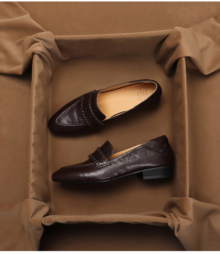 รองเท้าโลฟเฟอร์หนังแกะนุ่มสไตล - Women'S Shoes Peep Toe บทวิจารณ์และราคา