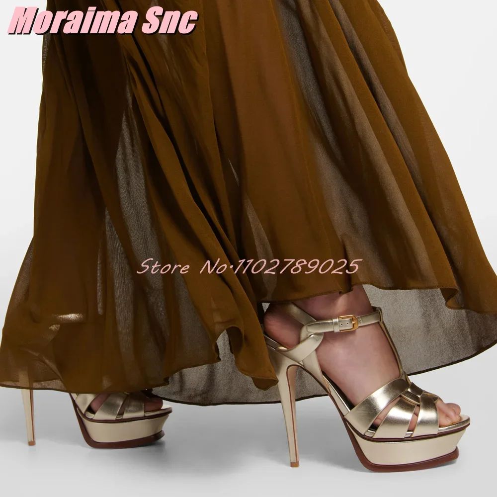 แพลตฟอร์ม Waeve T-strap Square - Women Shoes Formal บทวิจารณ์และราคา