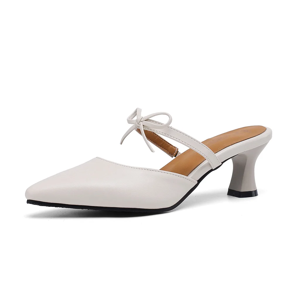 แฟชั่นฤดูร้อนใหม่สีดํา Apricot - Women'S Shoes Big Feet บทวิจารณ์และราคา