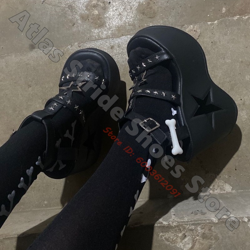 รองเท้าบูทส้นเตารีดแบบมีรูเจาะ - Women'S Shoes Vegan บทวิจารณ์และราคา