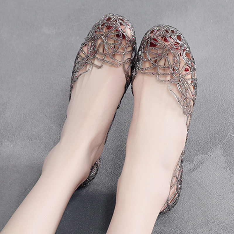 รองเท้าแตะสตรีแบบสวมสำหรับฤดูร - Jelly Sandal Women บทวิจารณ์และราคา