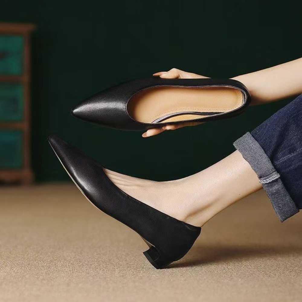 ​ ​ รองเท้าส้นเตี้ยแบบสวมสำหรั - Women Shoes Formal บทวิจารณ์และราคา