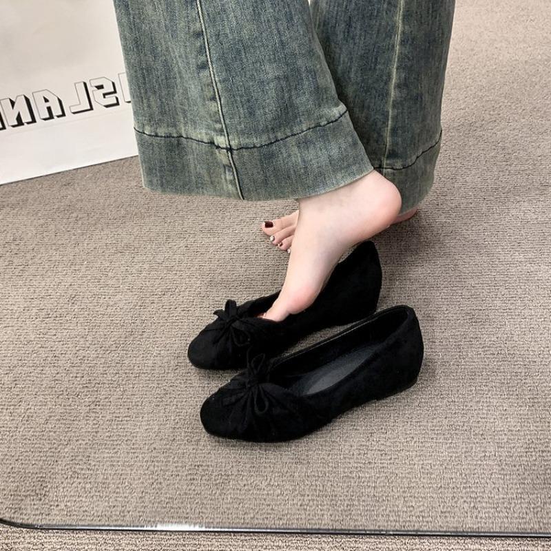รองเท้าบัลเล่ต์หัวเหลี่ยมสำหรั - Shoes For Women Flats บทวิจารณ์และราคา