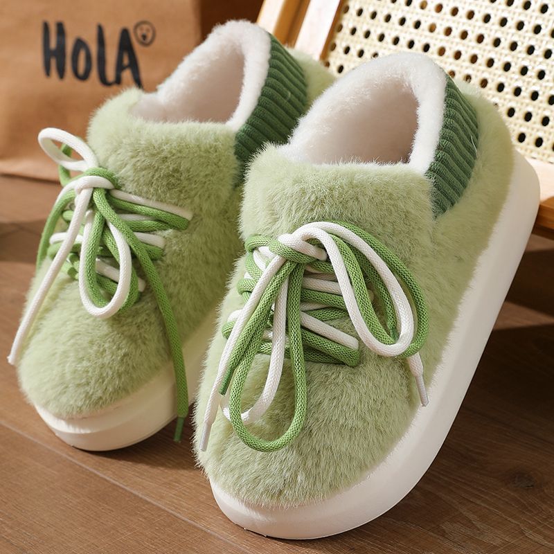 รองเท้าแตะแบบสวมเต็มตัวลายสามม - Fluffy Fur Slipper บทวิจารณ์และราคา