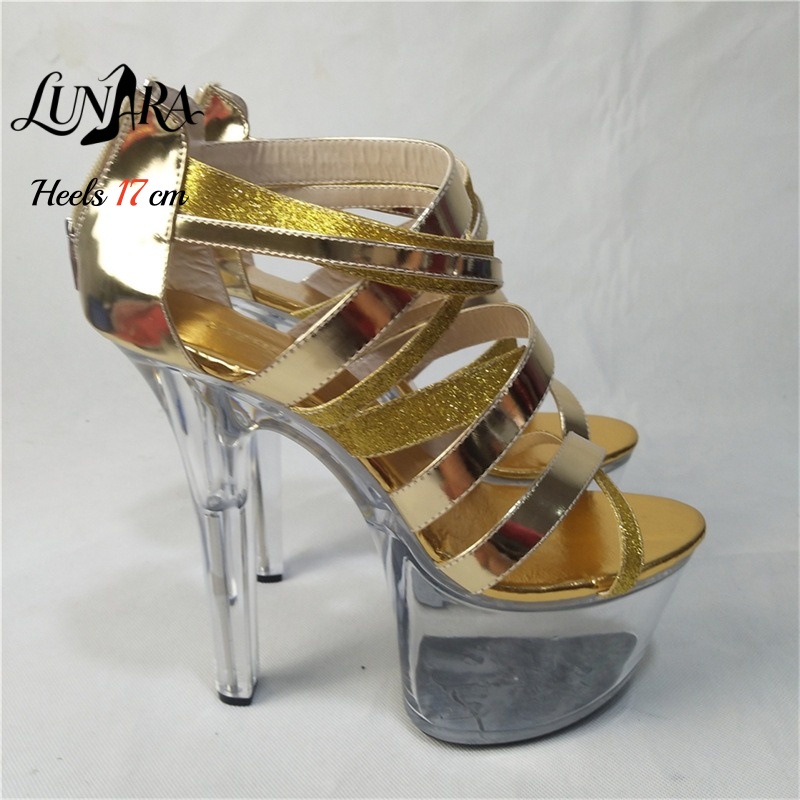 รองเท้าส้นสูงแบบเปิดนิ้วเท้าสี - Metallic Heel Sandal บทวิจารณ์และราคา