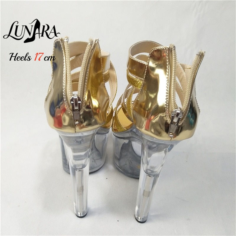รองเท้าส้นสูงแบบเปิดนิ้วเท้าสี - Metallic Heel Sandal บทวิจารณ์และราคา