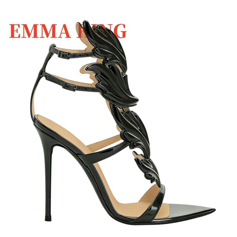 รองเท้าส้นสูงแบบมีปีกสำหรับผู้ - Metallic Heel Sandal บทวิจารณ์และราคา