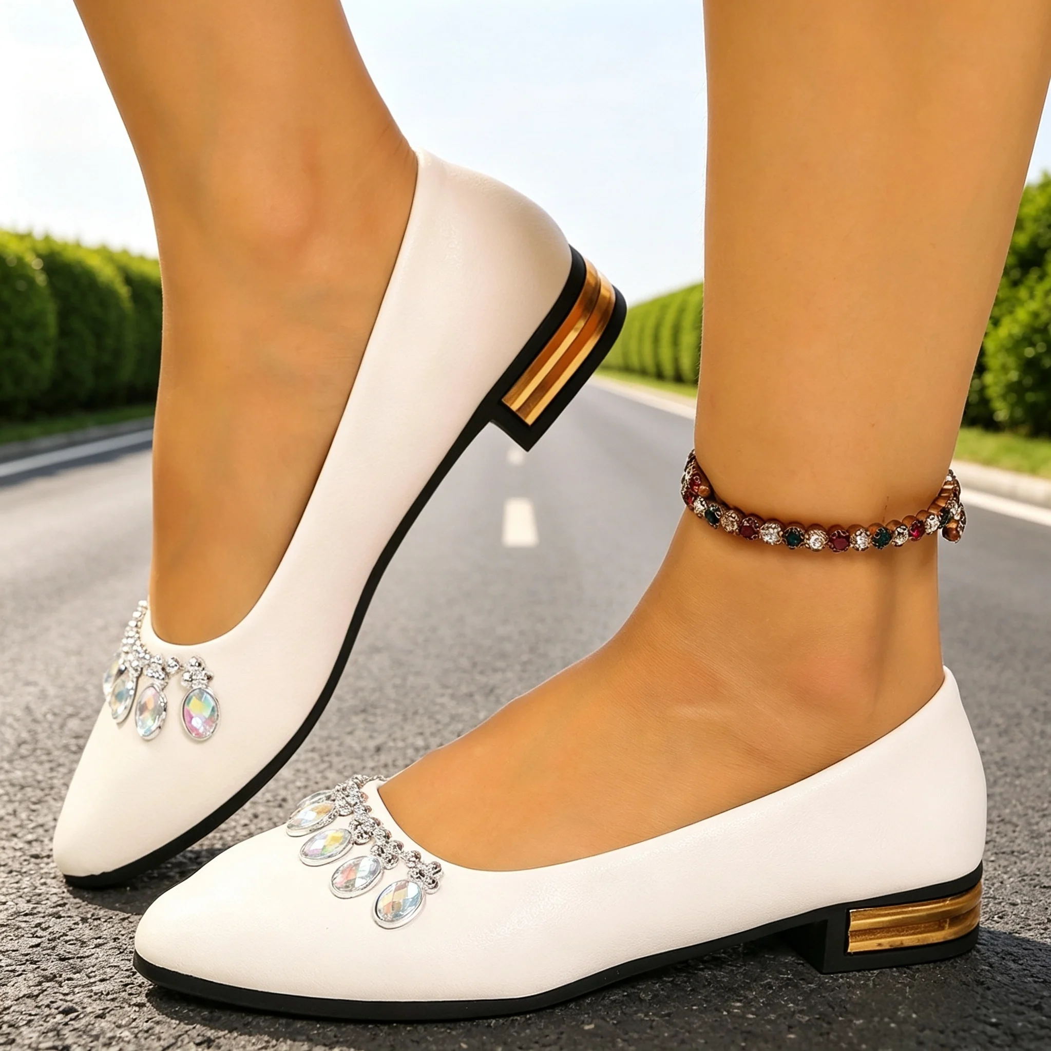 รองเท้าส้นแบนสำหรับผู้หญิง หัว - Shoes For Women Flats บทวิจารณ์และราคา