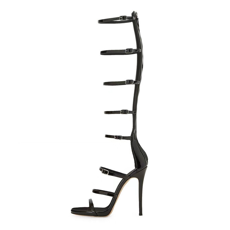 รองเท้าบูทผู้หญิงสำหรับฤดูร้อน - Metallic Heel Sandal บทวิจารณ์และราคา