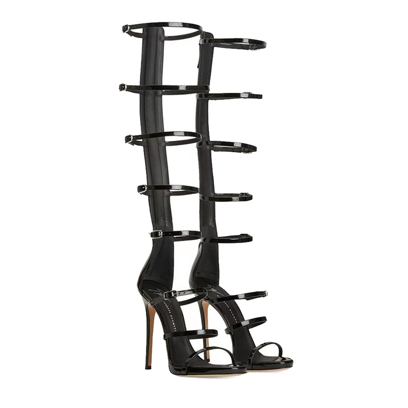 รองเท้าบูทผู้หญิงสำหรับฤดูร้อน - Metallic Heel Sandal บทวิจารณ์และราคา