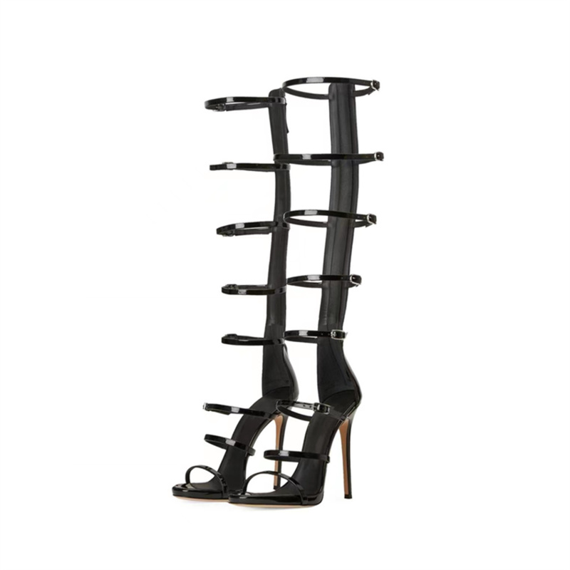 รองเท้าบูทผู้หญิงสำหรับฤดูร้อน - Metallic Heel Sandal บทวิจารณ์และราคา