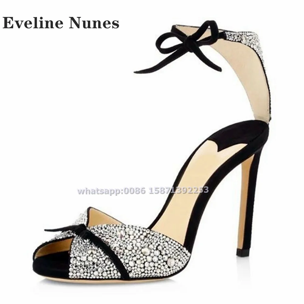 โบว์Rhinestoneสายรัดข้อเท้ารอง - Metallic Heel Sandal บทวิจารณ์และราคา