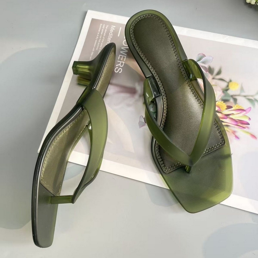 รองเท้าแตะแบบสวมสีเขียวมะกอก P - Jelly Sandal Women บทวิจารณ์และราคา