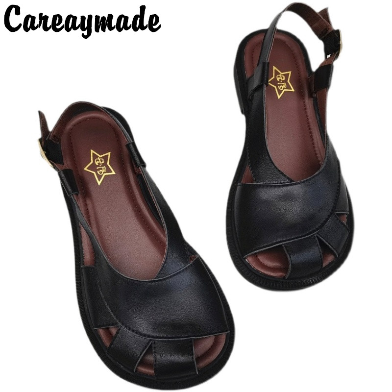 Careaymade-รองเท้าสตรีหนังแท้ร - Women'S Shoes Big Feet บทวิจารณ์และราคา