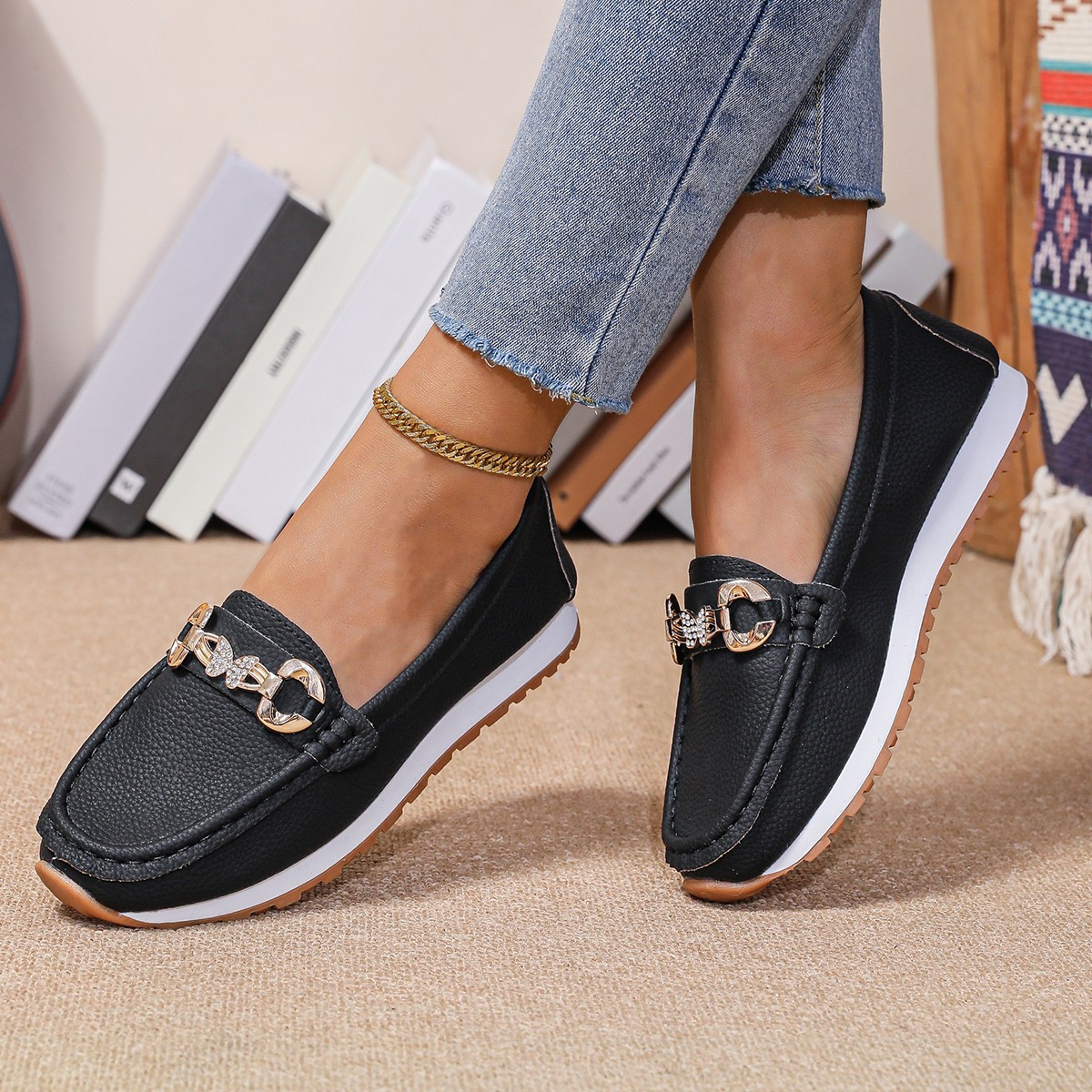 รองเท้าผู้หญิงแบบสวม รุ่นใหม่  - Shoes For Women Flats บทวิจารณ์และราคา