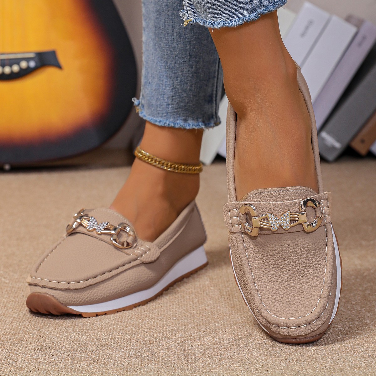 รองเท้าผู้หญิงแบบสวม รุ่นใหม่  - Shoes For Women Flats บทวิจารณ์และราคา