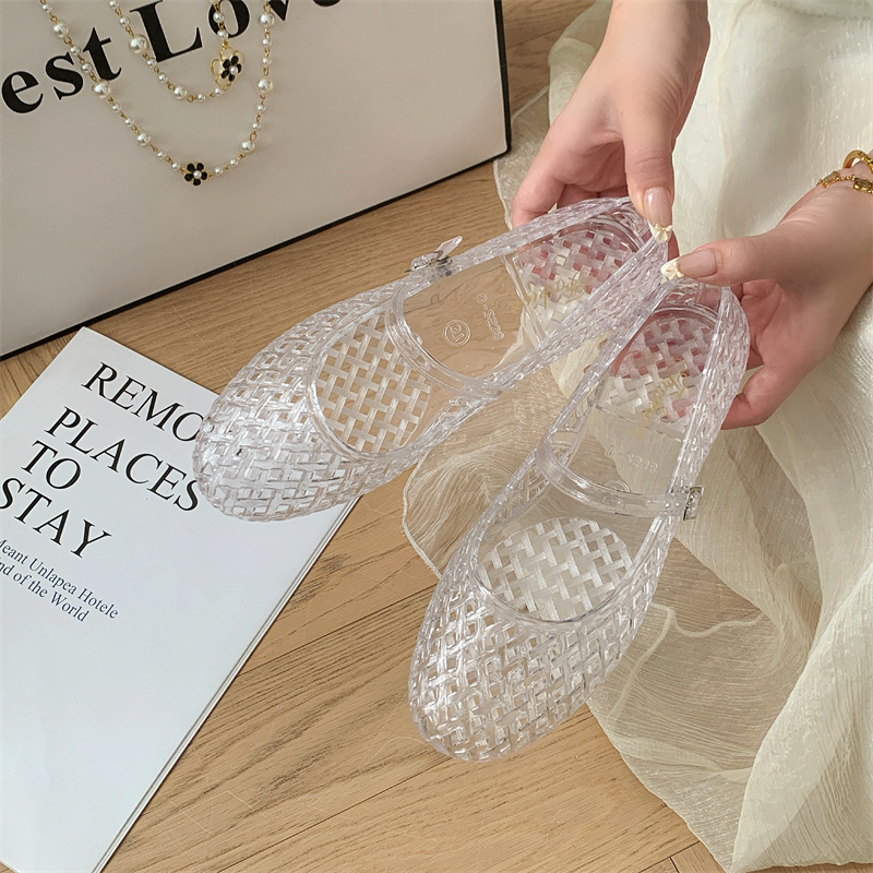 รองเท้าผู้หญิงใสแบบคริสตัล รุ่ - Jelly Sandal Women บทวิจารณ์และราคา