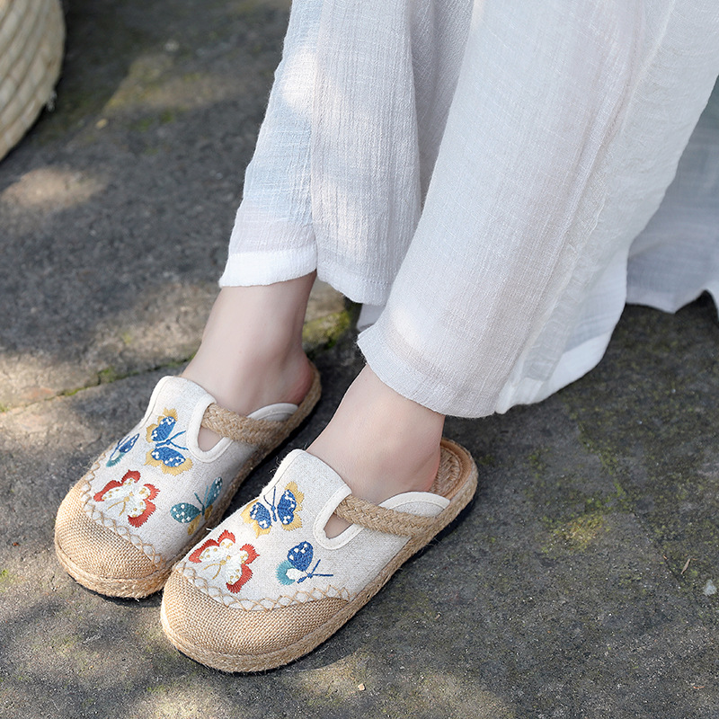 2025 ผู้หญิงสบายๆผ้าลินินเย็บป - Women'S Shoes Vegan บทวิจารณ์และราคา