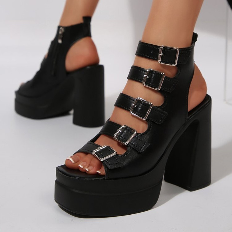รองเท้าส้นสูงแบบรัดส้นสำหรับผู - Metallic Heel Sandal บทวิจารณ์และราคา