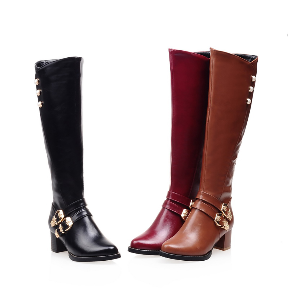แฟชั่นใหม่เอี่ยมรองเท้าบู๊ตสูง - Women'S Shoes Big Feet บทวิจารณ์และราคา