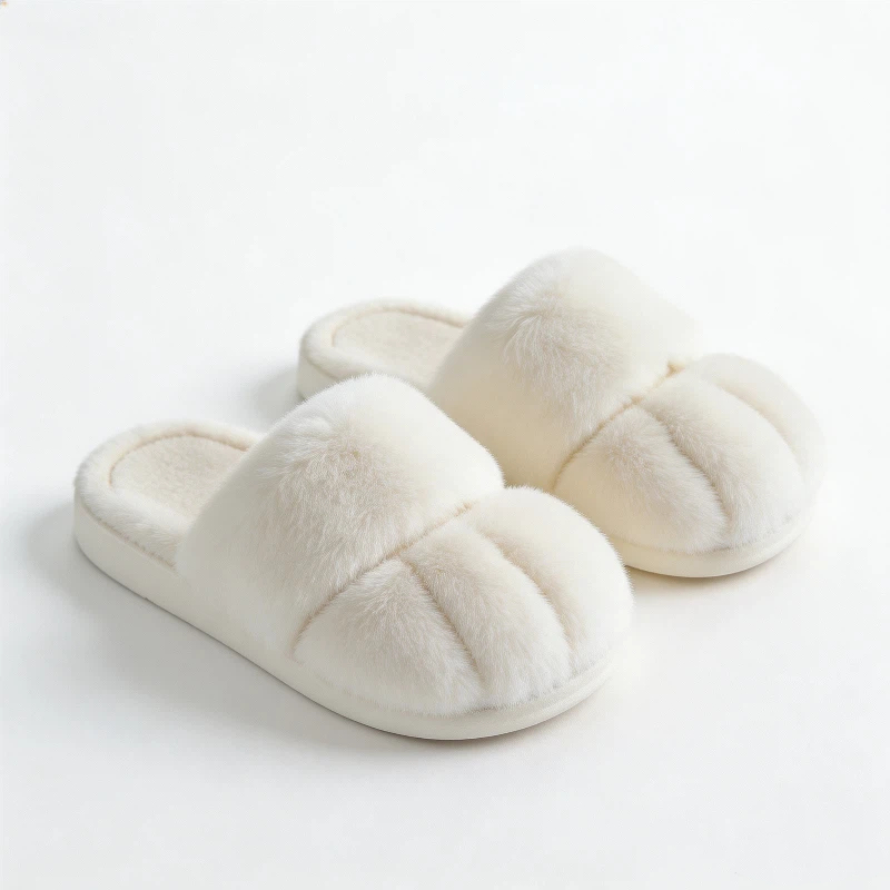 รองเท้าแตะขนนุ่มรูปอุ้งเท้าแมว - Fluffy Fur Slipper บทวิจารณ์และราคา