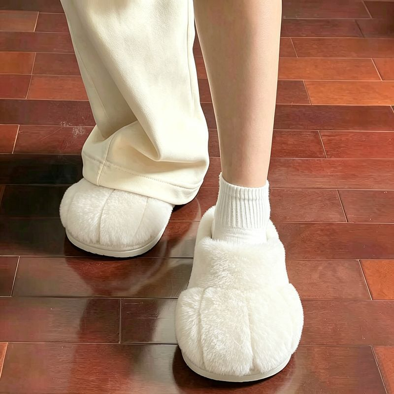 รองเท้าแตะขนนุ่มรูปอุ้งเท้าแมว - Fluffy Fur Slipper บทวิจารณ์และราคา